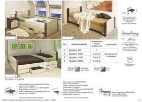 Кровати с ящиками Олмеко, производство Олмеко